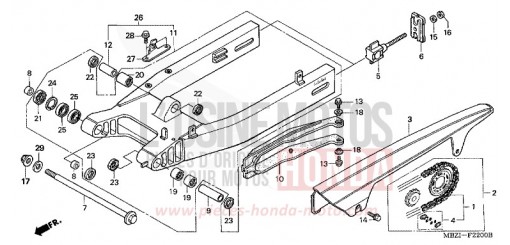 BRAS OSCILLANT CB600F3 de 2003